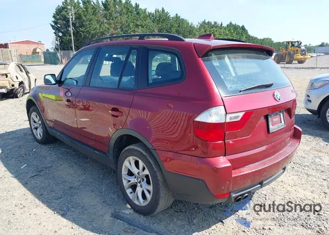2009 BMW X3 xDrive30I из США, поврежденный, VIN WBXPC93469WJ31181